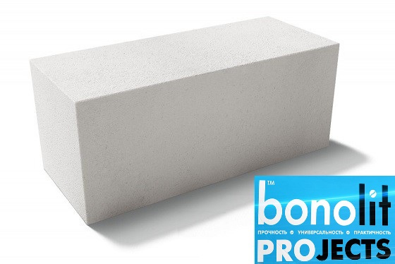 Газобетонный блок Bonolit Projects Дмитров (AeroStone) D400 B2,5 F100 600х250х500