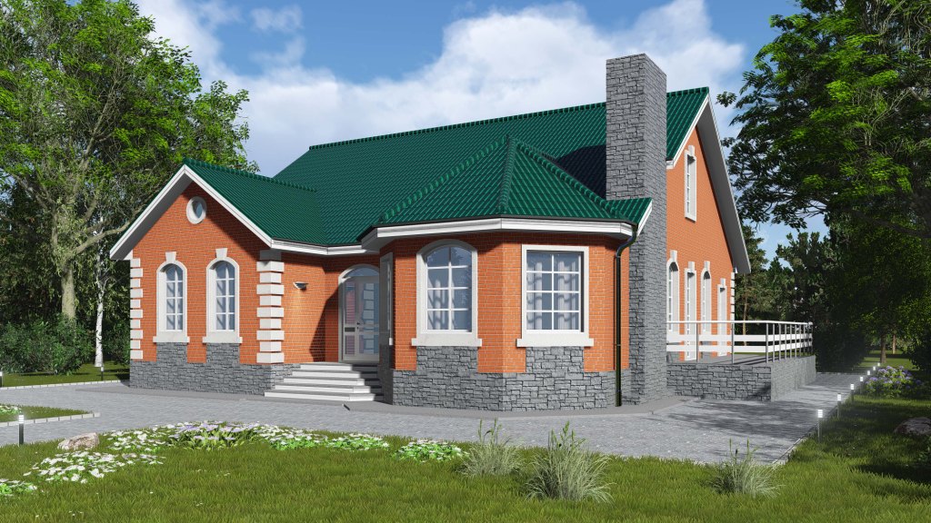 Облицовочный пустотелый, М-150,120x250x88, красный, Керма