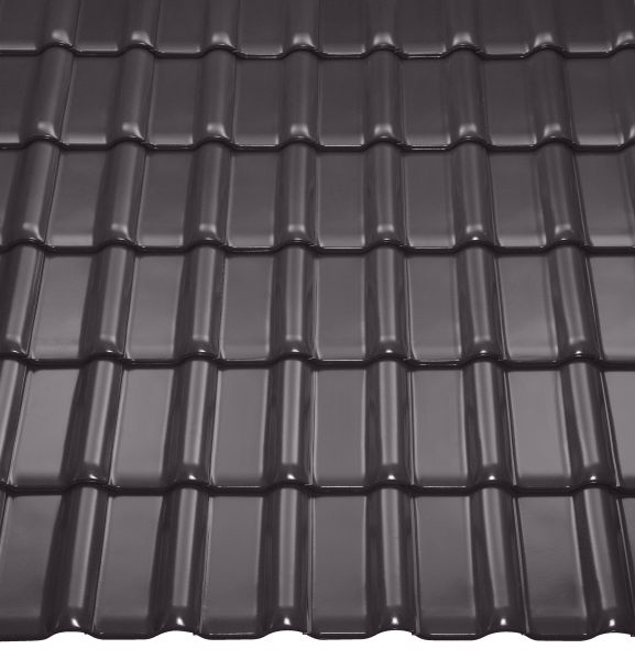 Керамическая черепица РУБИН 13V черный, Braas