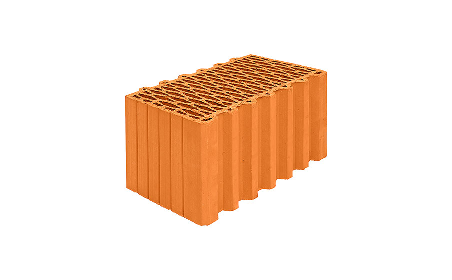 Блок керамический поризованный Porotherm 44 М100 12,35 NF