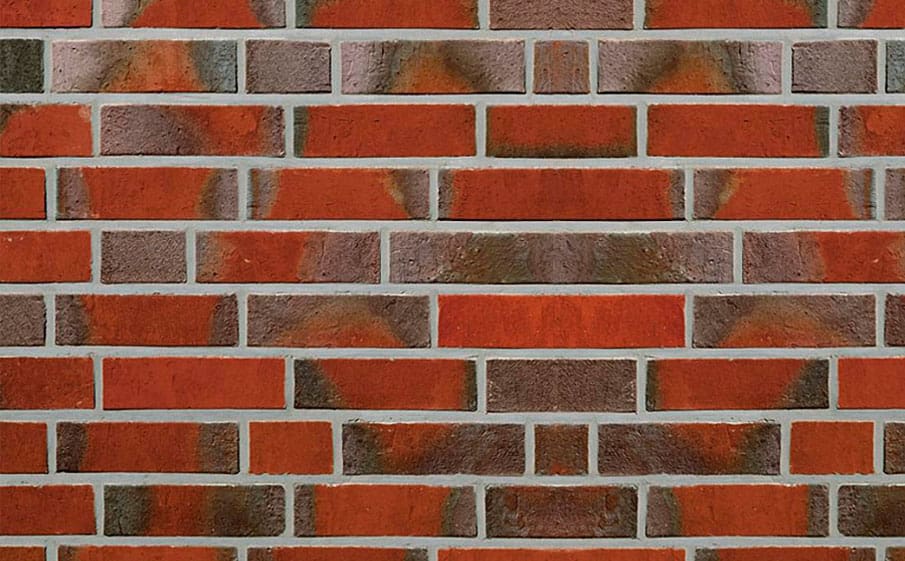 Клинкерный кирпич Roben Rysum flamm-bunt, полнотелый, гладкий, 210*100*52 мм